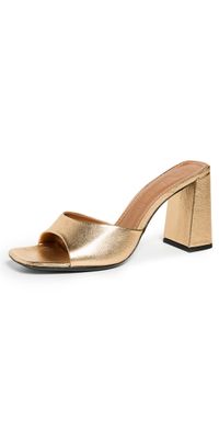 STAUD Sloane Heel Sandals Gold 41