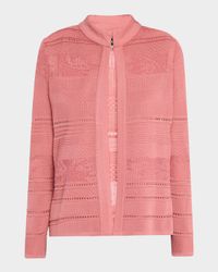 Heritage Multi-Stitch Tonal Knit Jacket