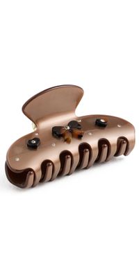 Emi Jay Sweetheart Clip Cocoa Cashmere One Size