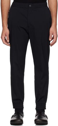 Solid Homme Black Drawstring Trousers