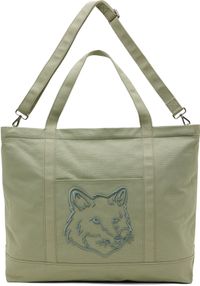 Maison Kitsuné Green Fox Head XL Tote