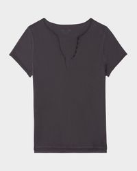 Tuni Strass Wings Henley T-Shirt