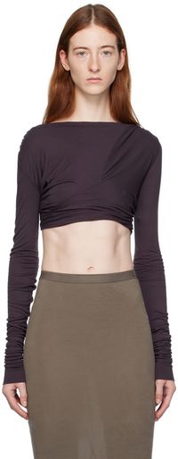 Rick Owens Lilies Purple Jade Long Sleeve T-Shirt