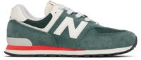 New Balance Big Kids Green & White 574 Sneakers