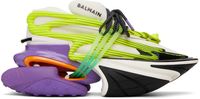 Balmain White & Purple Unicorn Sneakers