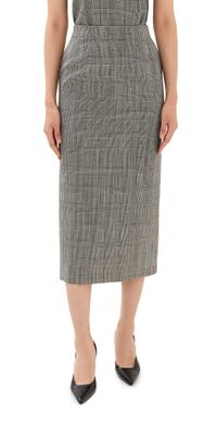 WARDROBE. NYC Contour Midi Skirt Prince of Wales XS