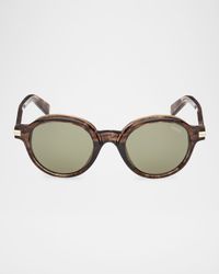 Men's Round Acetate Sunglasses