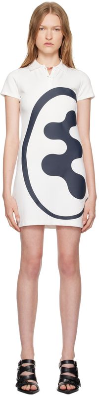 Mowalola White Thong Polo Minidress