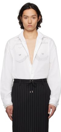 Jean Paul Gaultier White 'The Tattoo Poem' Shirt