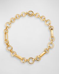 Olivia Gold Oval Chain Link Necklace