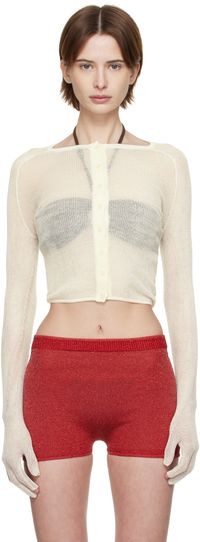 Isa Boulder SSENSE Exclusive Off-White Enter Cardigan
