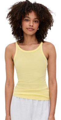 James Perse Ribbed Cami Tank Yellow Cake 0
