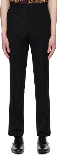 Dries Van Noten Black Creased Trousers