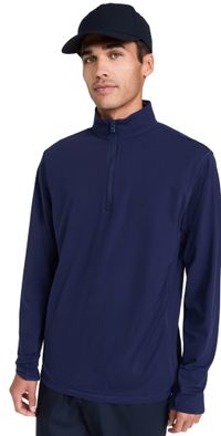 Greyson Tate Performance Quarter Zip Maltese Blue L
