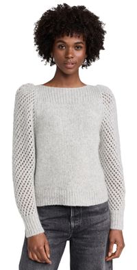 LoveShackFancy Alpaca Rosie Pullover Grey XS