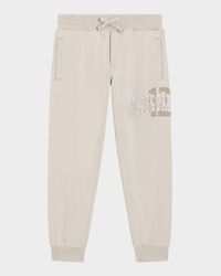 Boy's Logo Embroidered Jog Pants, Size 8-14