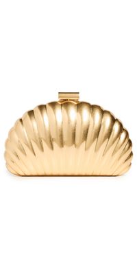 SIMKHAI Monet Shell Clutch Gold One Size