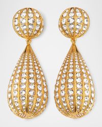 Famiglia Swarovski Crystal Drop Clip Earrings