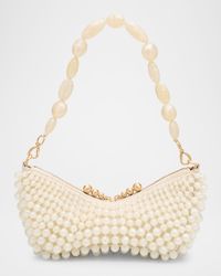 Mercier Beaded Zip Shoulder Bag