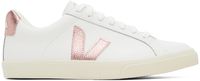 VEJA White Esplar Leather Sneakers