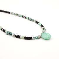 L'atelier Des Dames - Collier heishi goutte - louise - Taille Unique - Argent