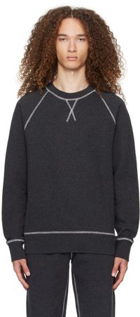 Sunspel Gray Raglan Sweatshirt