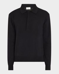 Men's Solid Knit Polo Shirt