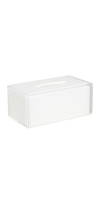 Jonathan Adler Hollywood Long Tissue Box - Clear White One Size
