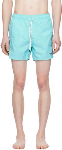 Hugo Blue Printed Swim Shorts