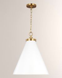 Wellfleet Large Cone Pendant By Chapman & Myers