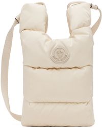 Moncler Sac à bandoulière Legere blanc cassé