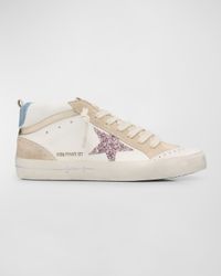 Midstar Glitter Wing-Tip Sneakers