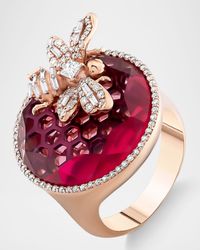 Honeycomb Tourmaline Ring