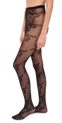 Wolford 17657 Floret Tights Black S