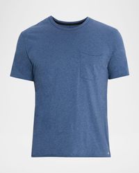 Men's Melange Cotton Pocket T-Shirt