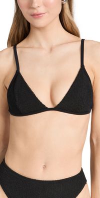 Good American Always Fits Bikini Top Black001 XXXL