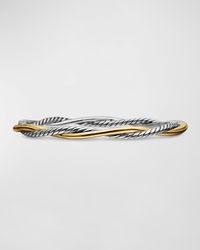 Petite Infinity Bracelet in Silver with 14K Gold, 4.4mm