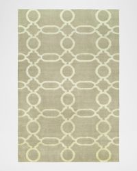 Ogee Chain Hand-Knotted Rug, 4' x 6'