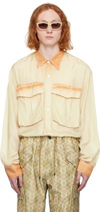 Dries Van Noten Chemise surdimensionnée orange