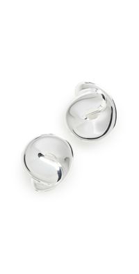 Jenny Bird Rio Button Earrings Silver One Size