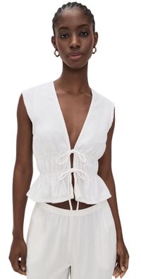 WAYF Clara Top Ivory S
