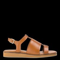 Anthology Paris - Sandales plates en cuir - Taille 41 - Beige