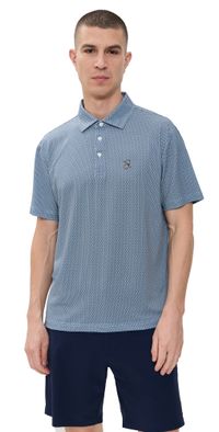 Quiet Golf Old Timers Polo Blue XXL