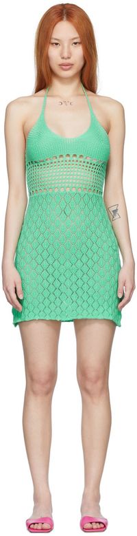 Gimaguas Robe courte verte exclusive à SSENSE