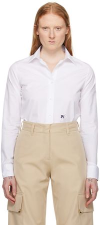 Palm Angels White Monogram Shirt