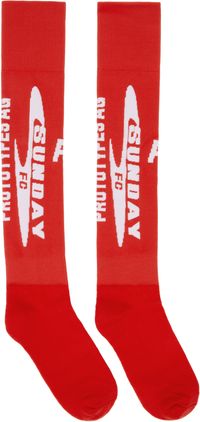 Prototypes Red Football Socks