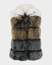 Fox-Like Faux Fur Vest