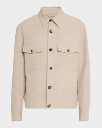 Men's Clem Summer Linen and Silk Blouson