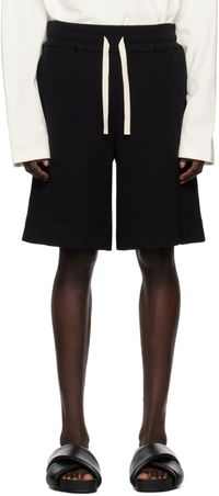 Jil Sander Black Drawstring Shorts