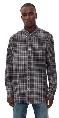 Barbour Lanark Tartan Tailored Shirt Midnight Oak Tartan XL